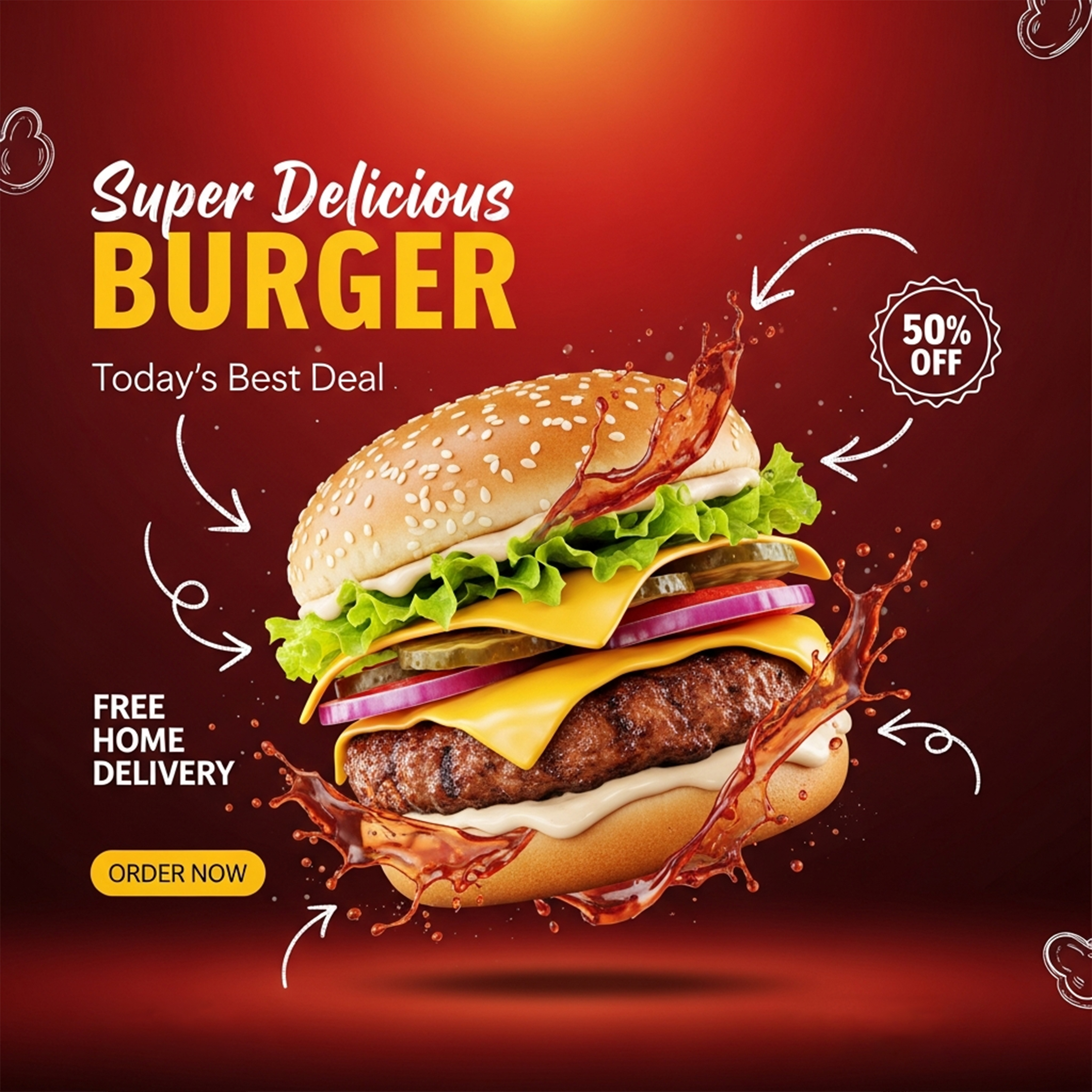 Burger-Banner